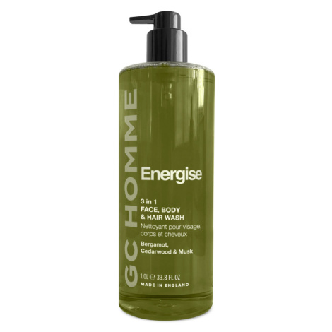 Grace Cole Pánské energizující tělové mýdlo 3v1 Bergamot, Cedr & Mošus 1 l