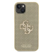 Guess hard kryt na iPhone 15 6.1" Gold Perforated 4G Glitter