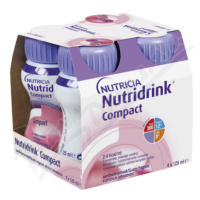 Nutridrink Compact s přích.jahoda 4x125ml