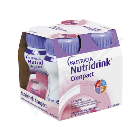 Nutridrink Compact s přích.jahoda 4x125ml