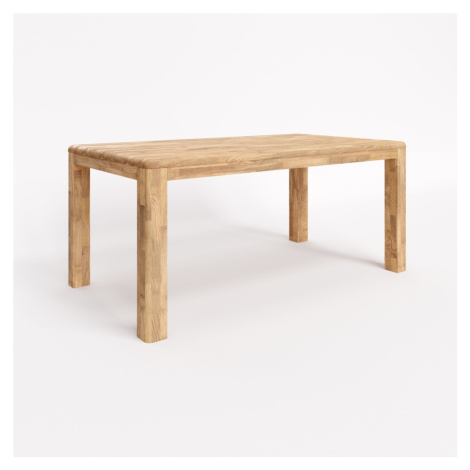 BMB RUBION s lubem 90 x 140 cm - masivní dubový stůl oblé rohy dub cink olej PALISANDR - SKLADEM