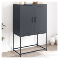 vidaXL Skříň highboard antracitová 68,5 x 38,5 x 107 cm ocel