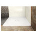 POLYSAN MIRAI sprchová vanička z litého mramoru, čtverec 90x90x1,8cm, bílá 73165
