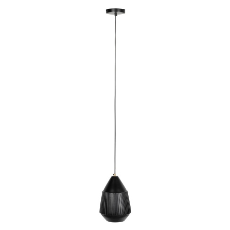 Černé závěsné svítidlo s kovovým stínítkem ø 20 cm Aysa - White Label