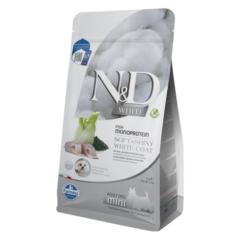 Farmina N&D Dog Adult Mini White Seabass, Fennel & Spirulina - výhodné balení: 3 x 2 kg