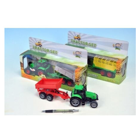 Kids Globe Traktor kov set s vlečkou Mikro Trading
