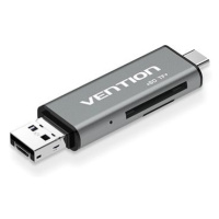 Vention USB2.0 Multi-function Card Reader Gray