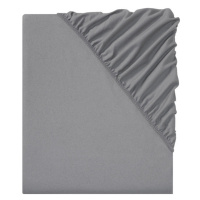 LIVARNO home Napínací prostěradlo z jemného flanelu, 140–160 x 200 cm (šedá)