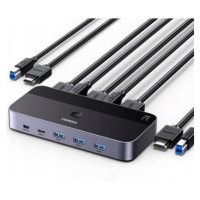 Switch Kvm Přepínač 2v1 Ugreen Hdmi Usb-a Usb-b Usb-c Micro 4K 2X Kabel