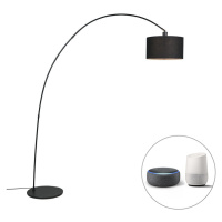 Chytrá moderní oblouková lampa černá včetně WiFi G95 - Vinossa