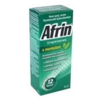 AFRIN S MENTOLEM 0,5MG/ML nosní podání sprej, roztok 15ML