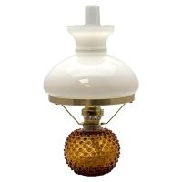 Floriánova huť Petrolejová lampa EMA 38 cm amber