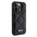 Guess hard obal na iPhone 15 PRO MAX 6.7" Black Quilted Metal Logo