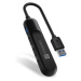 CONNECT IT USB-A hub USB 3.0, externí, ČERNÝ