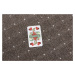 Condor Carpets Kusový koberec Udinese hnědý čtverec - 300x300 cm