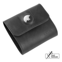 Kožená peněženka FIXED Classic Wallet for AirTag z pravé hovězí kůže, černá