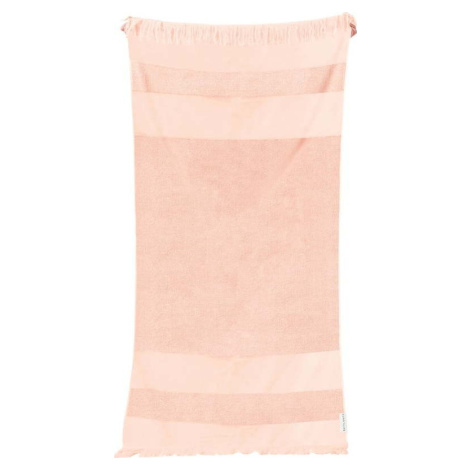 Růžová bavlněná plážová osuška Sunnylife Summer Stripe, 175 x 90 cm