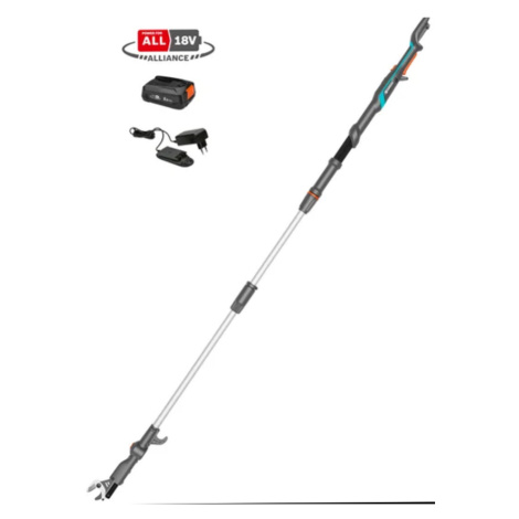 GARDENA Germany GARDENA HighCut 250/18V P4A SET - akumulátorové teleskopické nůžky na živý plot 