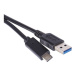 Kabel USB-C EMOS 3.0 A/M - USB 3.1 C/M 1m černý SM7021BL