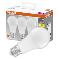 3PAK LED žárovka LED E27 A60 10W = 75W 1055lm 2700K Teplá 200° OSRAM Base