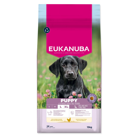 Eukanuba Krmivo Puppy Large rich in fresh chicken 15kg