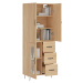 vidaXL Skříň highboard dub sonoma 69,5 x 34 x 180 cm kompozitní dřevo