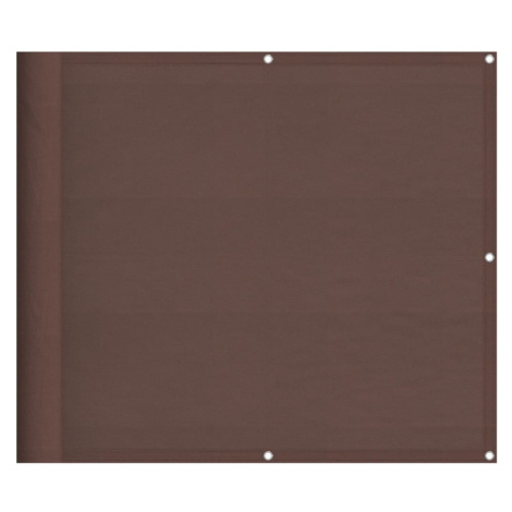 vidaXL Balkonová zástěna hnědá 90 x 700 cm 100% polyester oxford