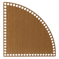 Dřevěné dno/víko na košík - kruhová výseč dub Zvolte variantu:: 30x30 cm