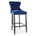 Signal Barová židle August H-1 Velvet Barva: Modrá