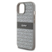 DKNY PU Leather Repeat Pattern Tonal Stripe kryt iPhone 15 béžový