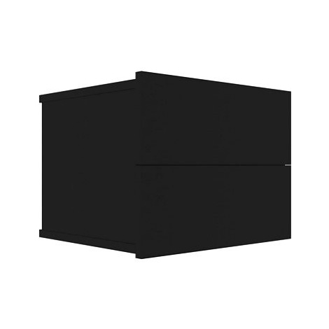 Noční stolek černý 40 x 30 x 30 cm dřevotříska SHUMEE