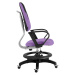 Dětská rostoucí židle s podnoží BAMBINO – látka, černo-fialová
