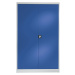 mauser Skladová skříň, v x š x h 1950 x 1200 x 420 mm, světle šedá / jasně modrá