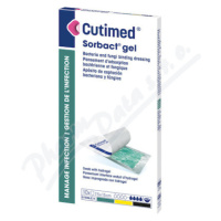 Cutimed Sorbact gel 7.5x15cm antimikrob.krytí 10ks