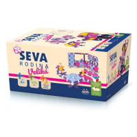 Stavebnice Seva plast Rodina Veliká 915ks v krabici 27x38x18cm