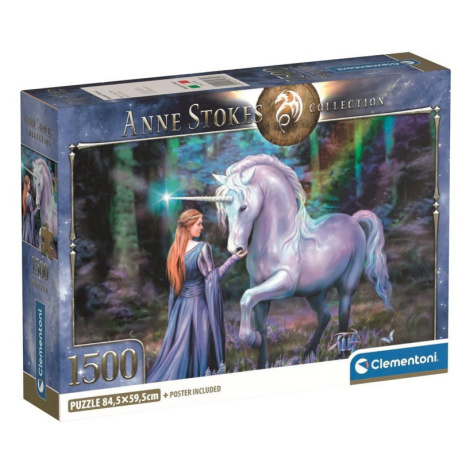 Puzzle Anne Stokes: Modrý zvonkový les 1500 dílků