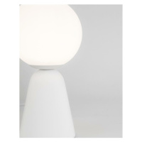 NOVA LUCE stolní lampa ZERO bílá sádra a opálové sklo G9 1x5W 230V IP20 bez žárovky 9577011