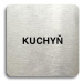 Accept Piktogram "kuchyň" (80 × 80 mm) (stříbrná tabulka - černý tisk bez rámečku)