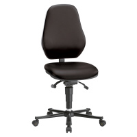 bimos Pracovní otočná židle BASIC, ESD, koženka, potah černý
