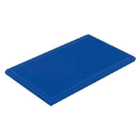 Gastro Prkénko krájecí plastové 53x32,5x2 cm GN 1/1, s drážkou, modré