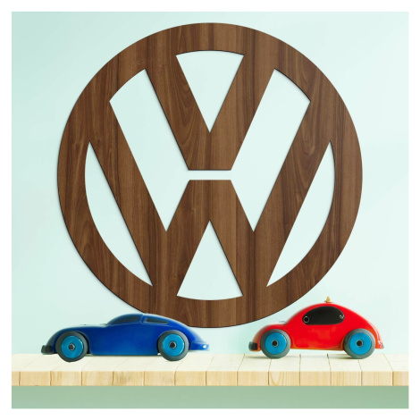 Dřevěný obraz - Znak loga Volkswagen DUBLEZ