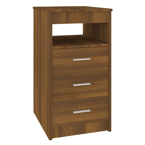 vidaXL Komoda se zásuvkami hnědý dub 40 x 50 x 76 cm kompozitní dřevo