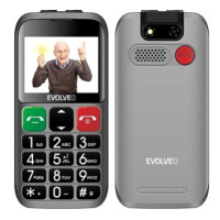 EVOLVEO EasyPhone ET stříbrný s nabíjecím stojánkem