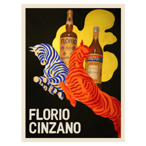 Obrazová reprodukce Florio Cinzano (Vintage Bar Ad) - Leonetto Cappiello, (30 x 40 cm)