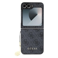 Guess 4G Charm Zadní Kryt pro Samsung Galaxy Z Flip6 Grey