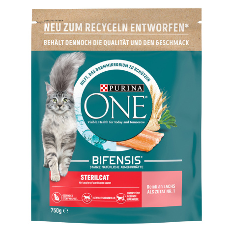 PURINA ONE Sterilcat s lososem - 6 x 750 g