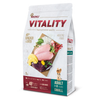 Akinu VITALITY Kuřecí & játrové granule krmivo pro psy malých plemen 3 kg