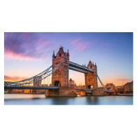 Umělecká fotografie Tower Bridge City of London, Dario  Amade, (40 x 22.5 cm)