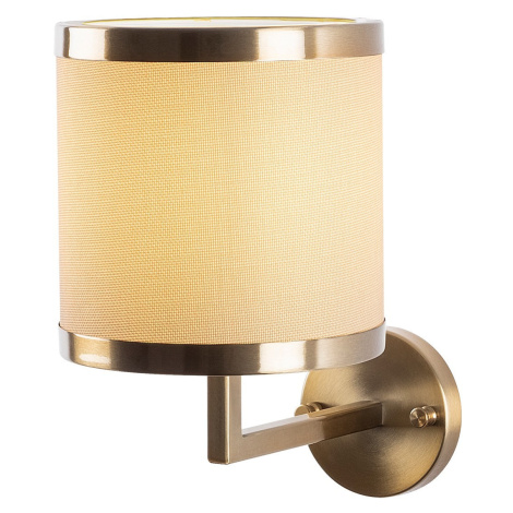 Opviq Nástěnná lampa Way vintage zlatá/béžová Opviq lights