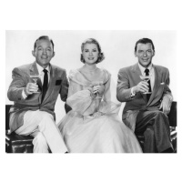 Fotografie Bing Crosby, Grace Kelly And Frank Sinatra., 40 × 30 cm